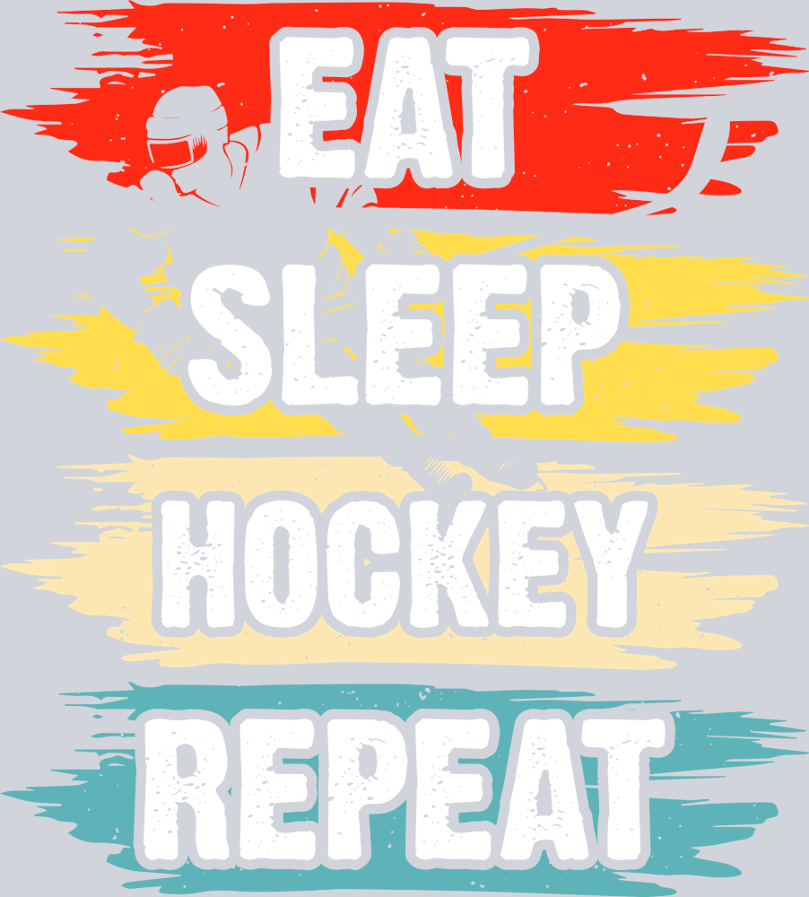 Eat Sleep Ice Hockey Repeat 1 - STK01818 (DTF Transfers)