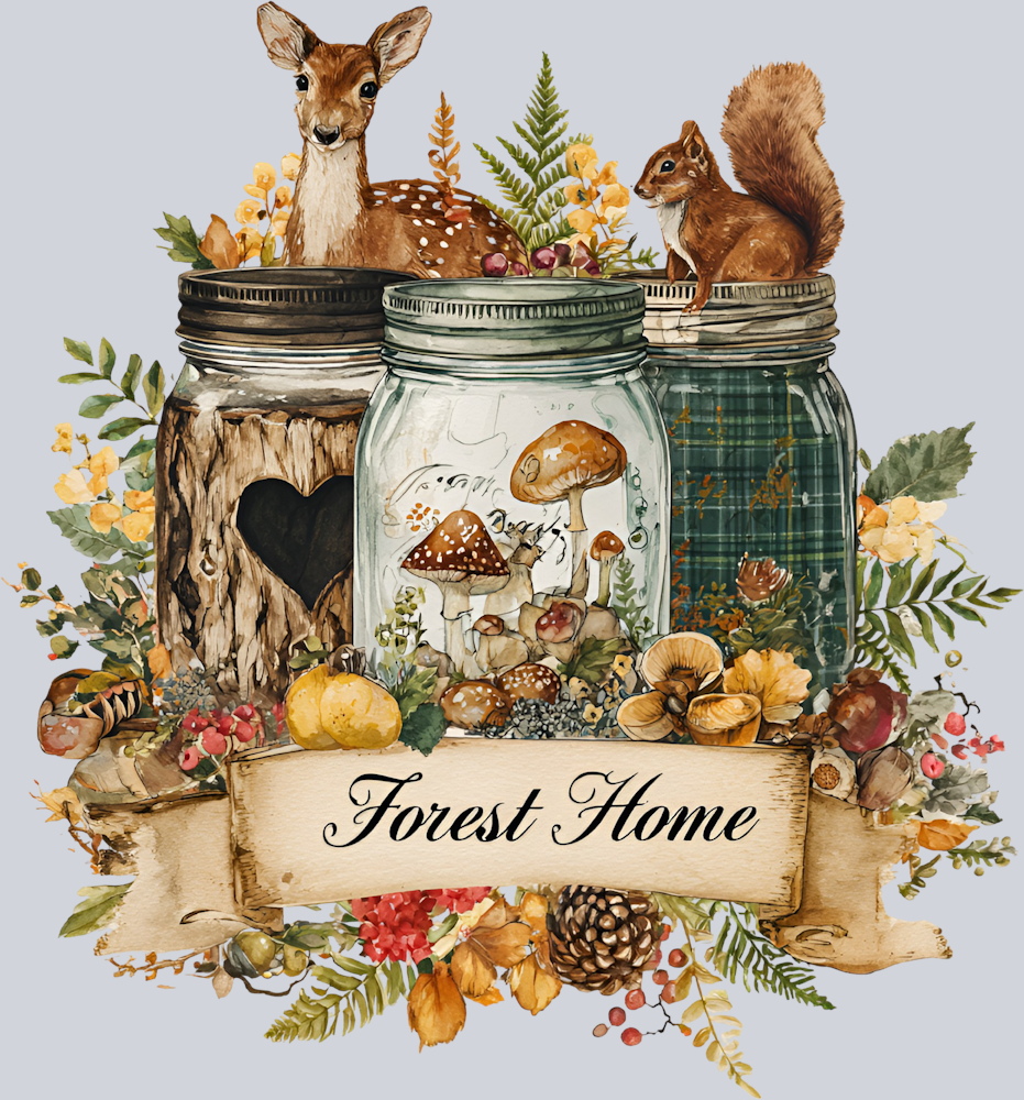 Fall Forest Home 4 - STK07365 (DTF Transfers)