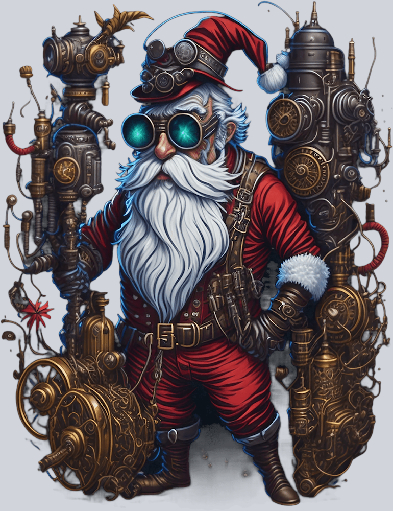 One Steamed Santa 1 - STK04628 (DTF Transfers)