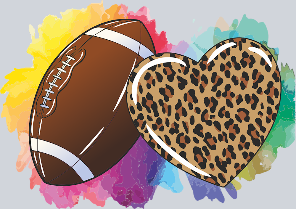 Football Love Leopard - STK02079 (DTF Transfers)