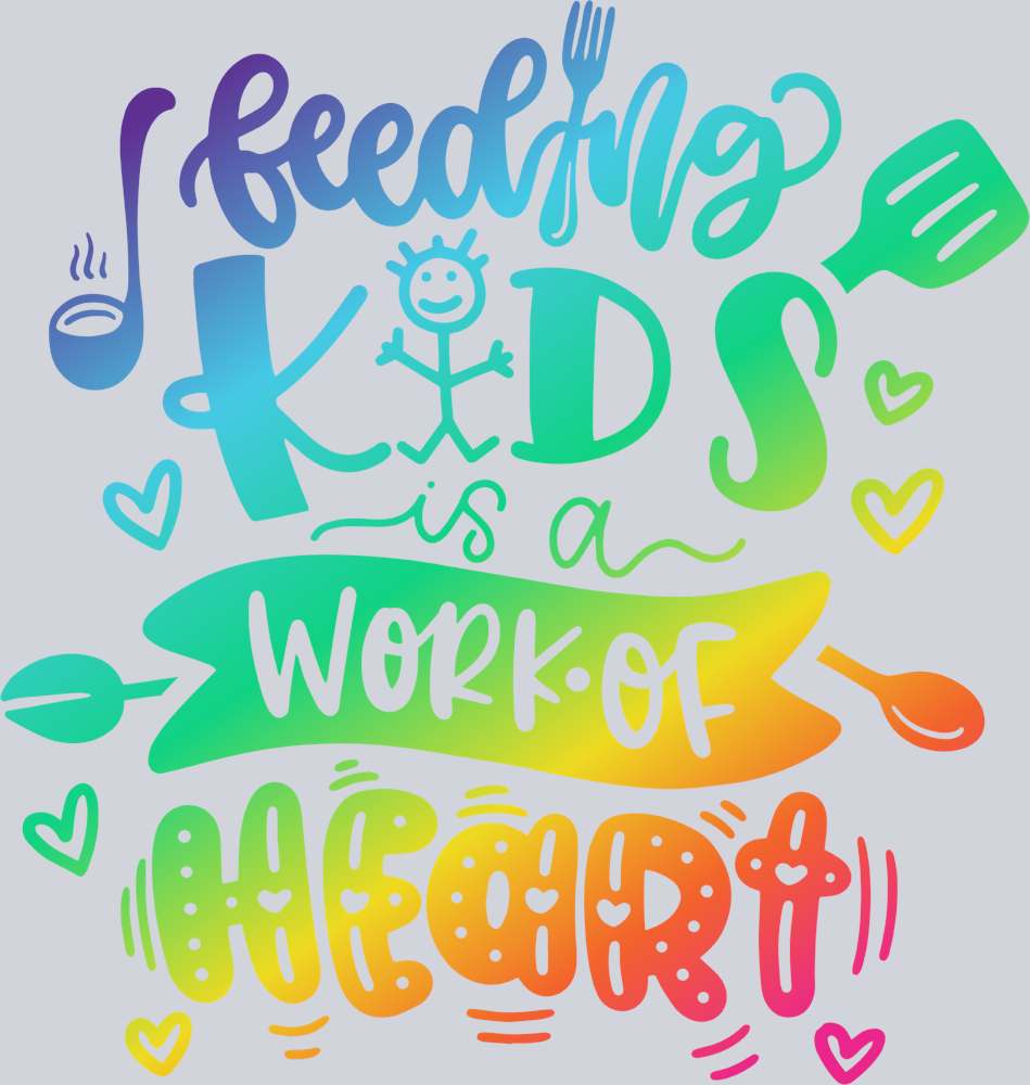 Feeding Kids Is A Work Of Heart Color - STK01962 (DTF Transfers)
