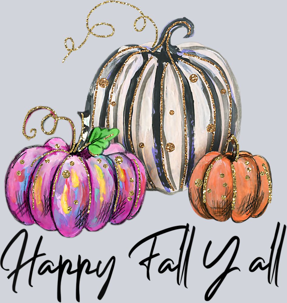 Happy Fall Y'all 6 - STK02542 (DTF Transfers)
