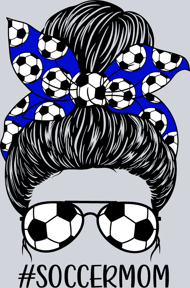 Soccer Mom Messy Bun 2 - STK05588 (DTF Transfers)