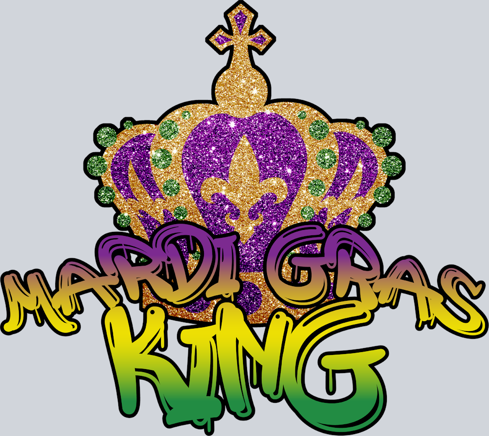 Mardi Gras King - STK04062 (DTF Transfers)