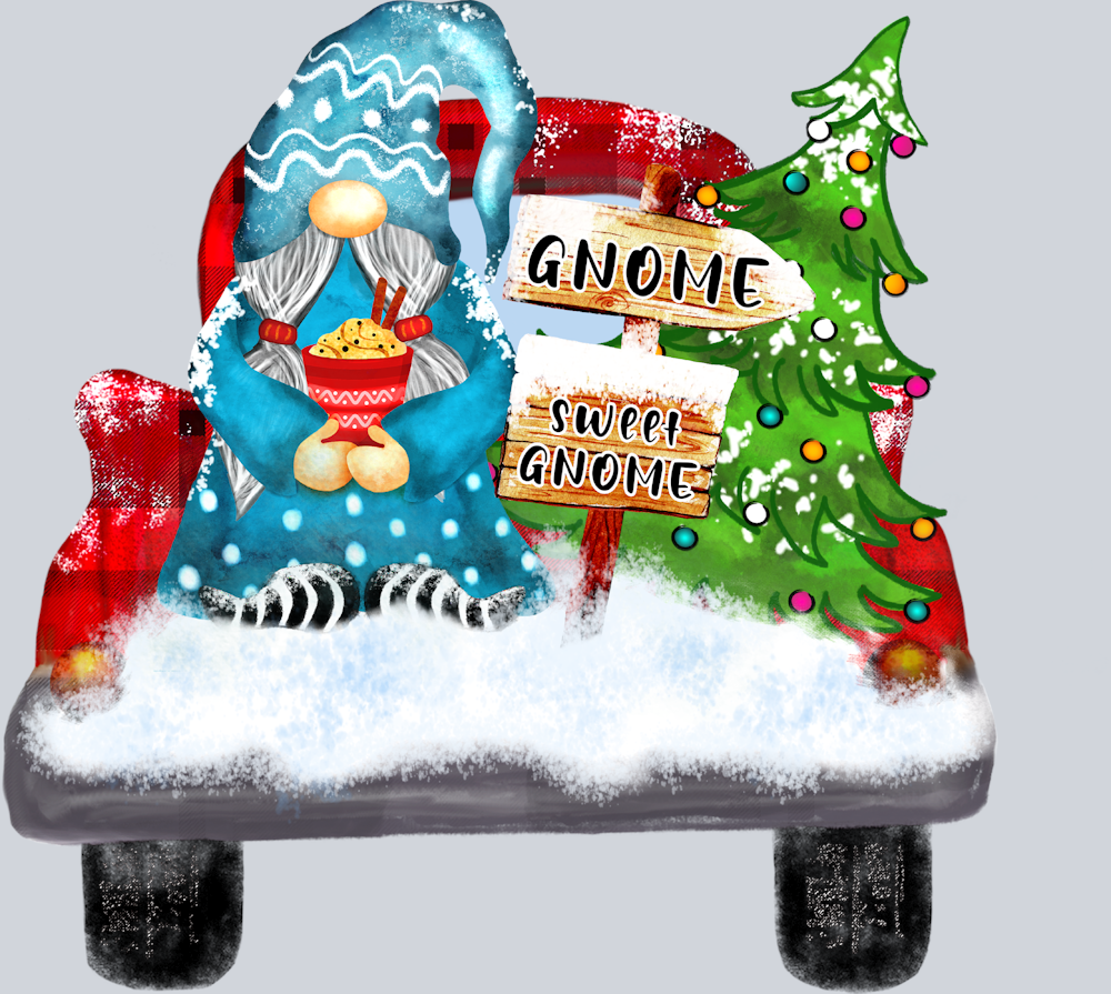Christmas Gnome Sweet Gnome - STK01302 (DTF Transfers)