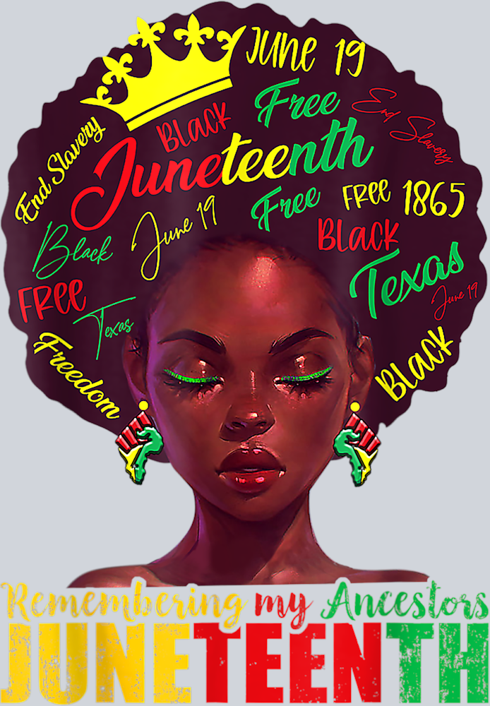 Juneteenth Remembering My Ancestors - STK03410 (DTF Transfers)