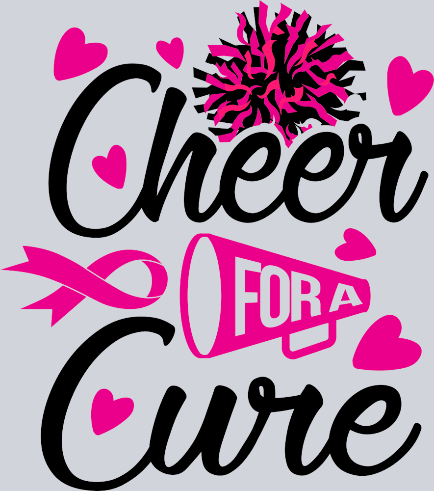 Cheer For A Cure - STK01248 (DTF Transfers)