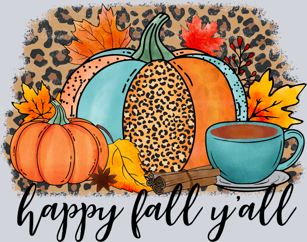 Happy Fall Yall 7 - STK07183 (DTF Transfers)
