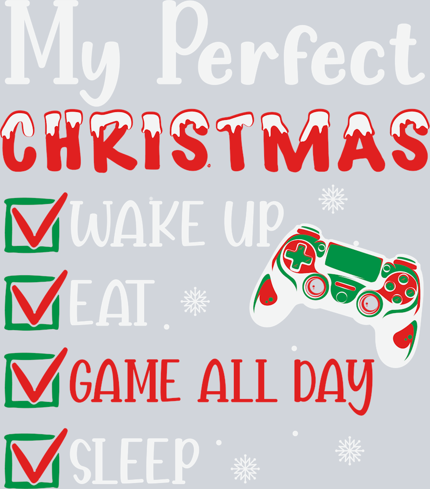 My Perfect Christmas Gamer - STK04456 (DTF Transfers)