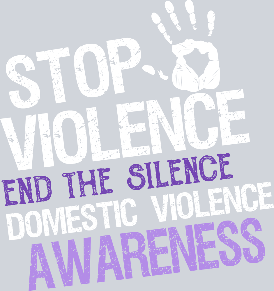 Stop Violence End The Silence Domestic Violence Awareness - STK07422 (DTF Transfers)