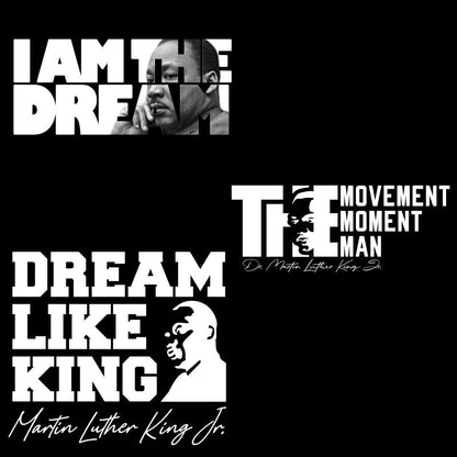 Martin Luther King Jr. DTF Transfer Gang Sheet - 11 Designs