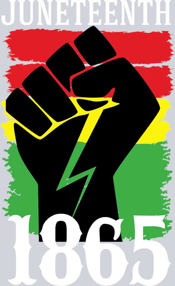 Juneteenth 1865 Stripes Fist - STK03350 (DTF Transfers)