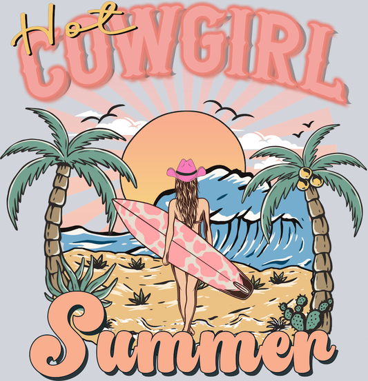 Hot Cowgirl Summer - STK02810 (DTF Transfers)