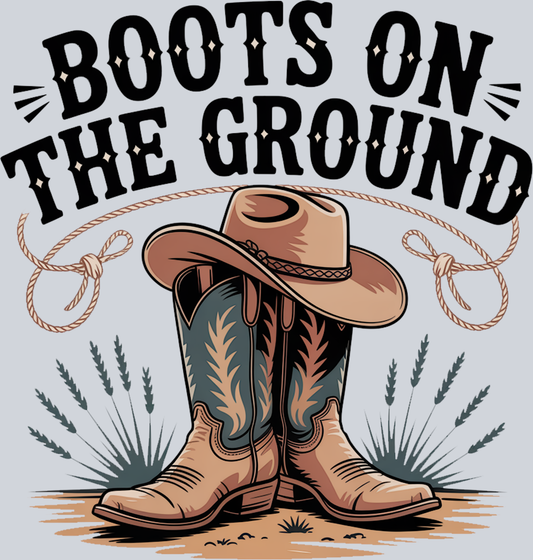Boots On The Ground 60 - STK01078 (DTF Transfers)