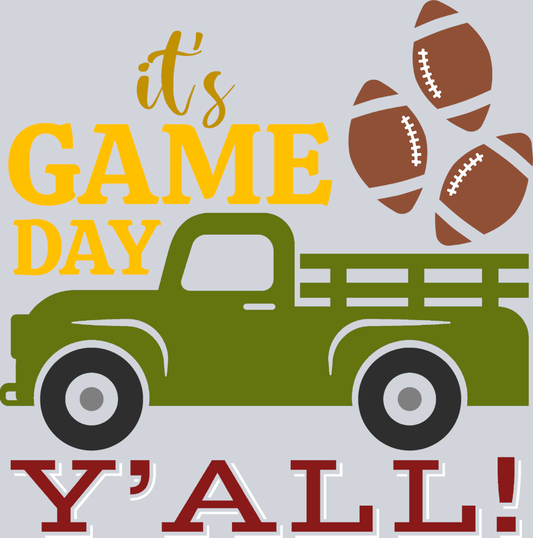 It's Game Day Y'all 2 - STK03268 (DTF Transfers)