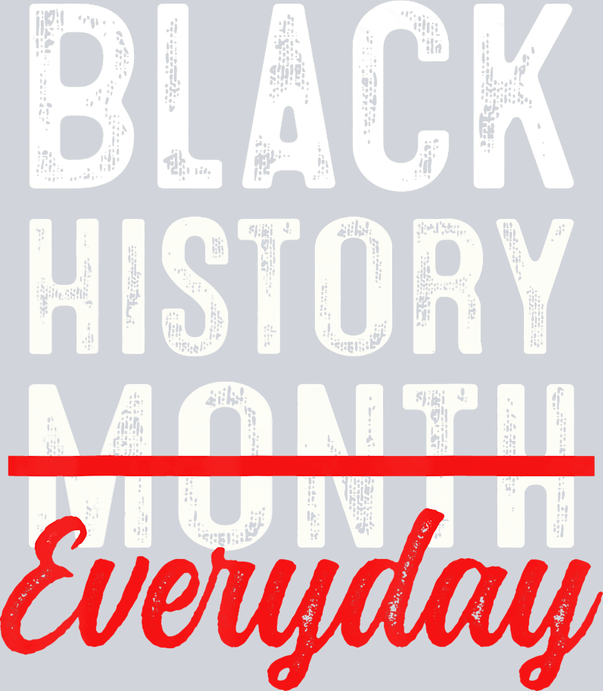 Black History Everyday Distressed Chalk - STK00675 (DTF Transfers)