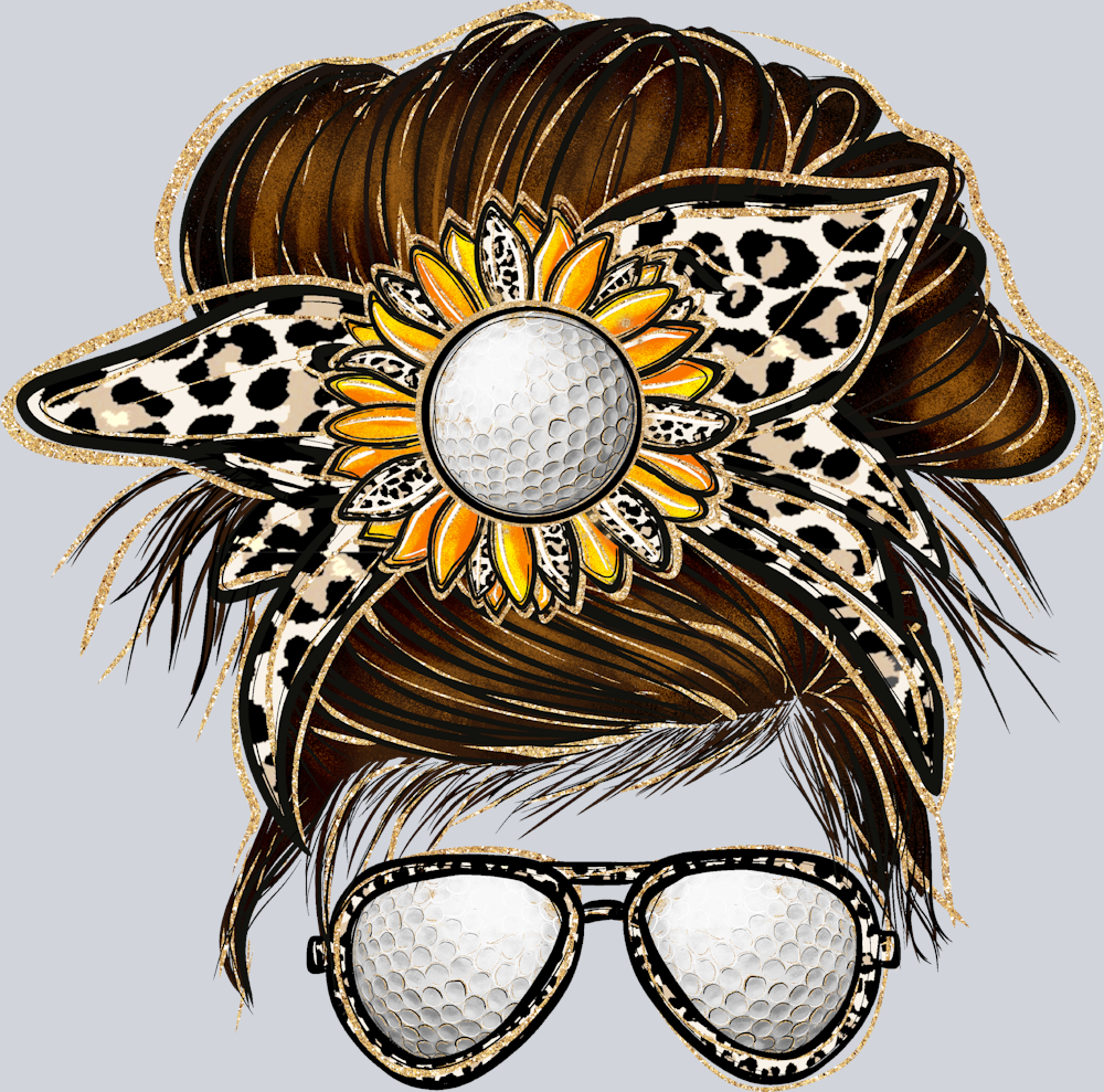 Golf Messy Bun - STK07279 (DTF Transfers)
