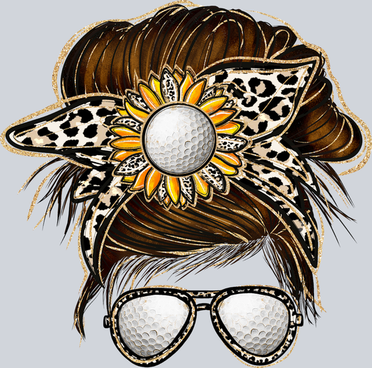 Golf Messy Bun - STK07279 (DTF Transfers)