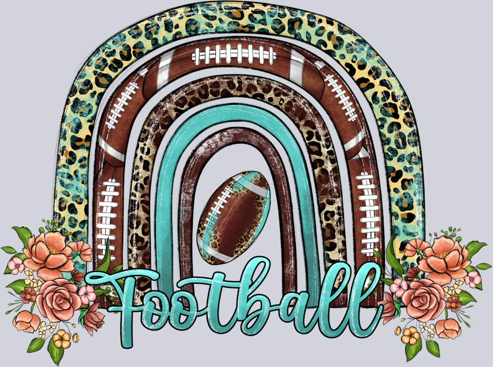 Football Rainbow - STK02086 (DTF Transfers)