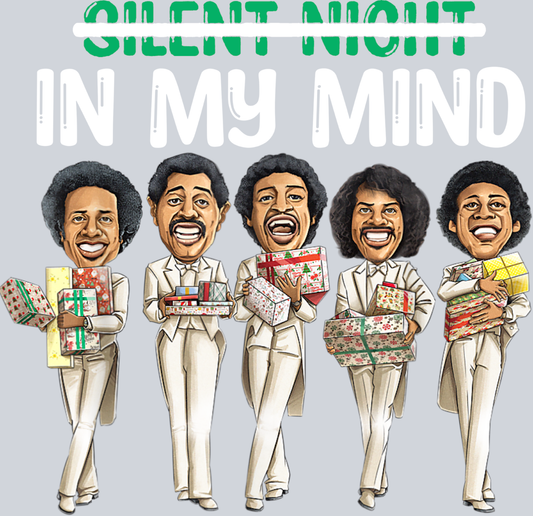 Silent Night In My Mind Temptations (White) - STK07527 (DTF Transfers)