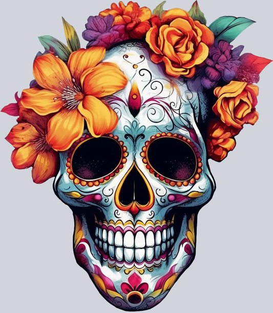 Day Of The Dead Candy Skull 3 - STK01604 (DTF Transfers)