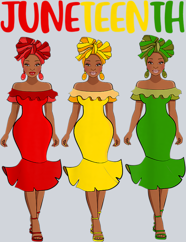 Juneteenth 3 Ladies - STK03335 (DTF Transfers)