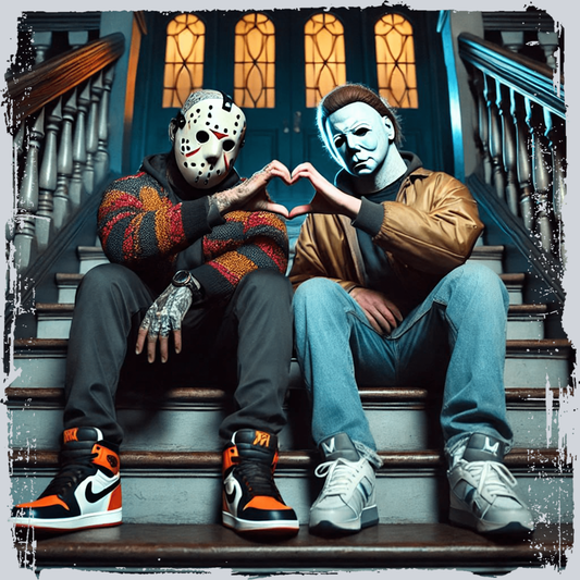 Michael Vs Jason Heart Hands 3 - STK04278 (DTF Transfers)