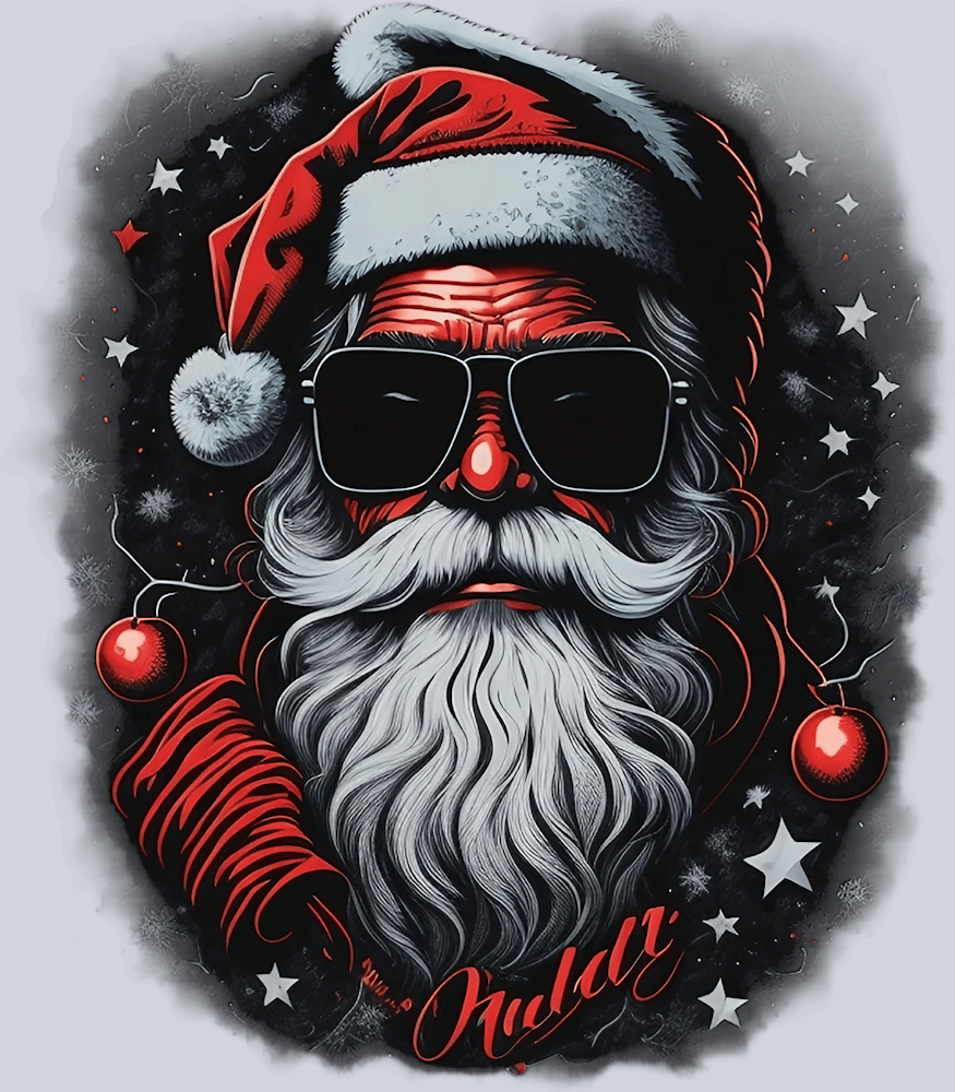 Santa Rocks 3 - STK05305 (DTF Transfers)