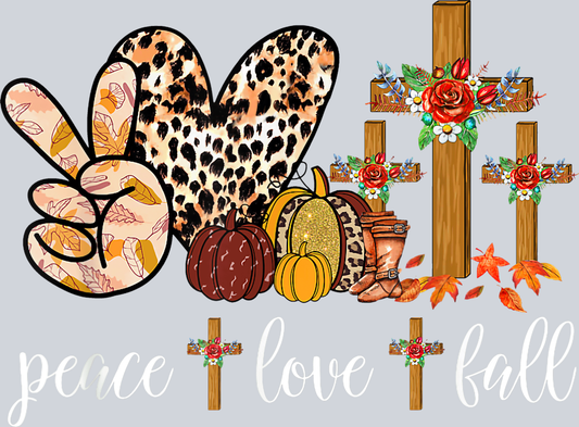 Peace Love Fall 7 - STK04735 (DTF Transfers)