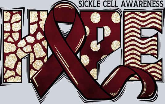 Hope Sickle Cell Awareness - STK02797 (DTF Transfers)