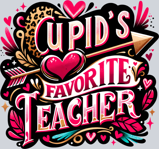 Cupids Favorite Teacher - STK01493 (DTF Transfers)