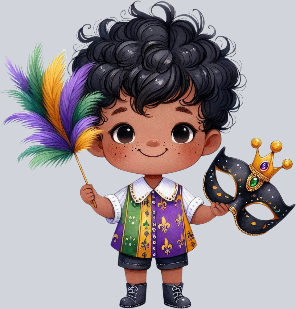 Mardi Gras Kiddo 12 - STK04061 (DTF Transfers)
