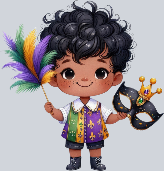 Mardi Gras Kiddo 12 - STK04061 (DTF Transfers)