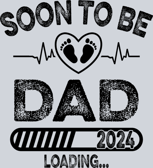 Soon To Be Dad Black - STK05620 (DTF Transfers)