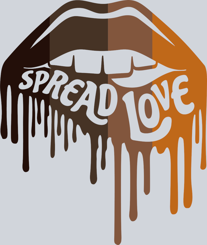 Spread Love Melanin Lips - STK05754 (DTF Transfers)