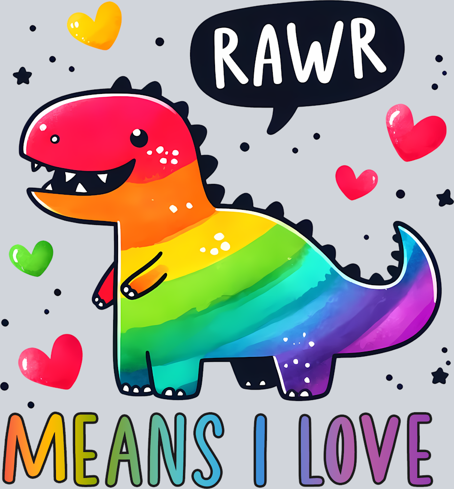 Rawr Means I Love - STK05137 (DTF Transfers)