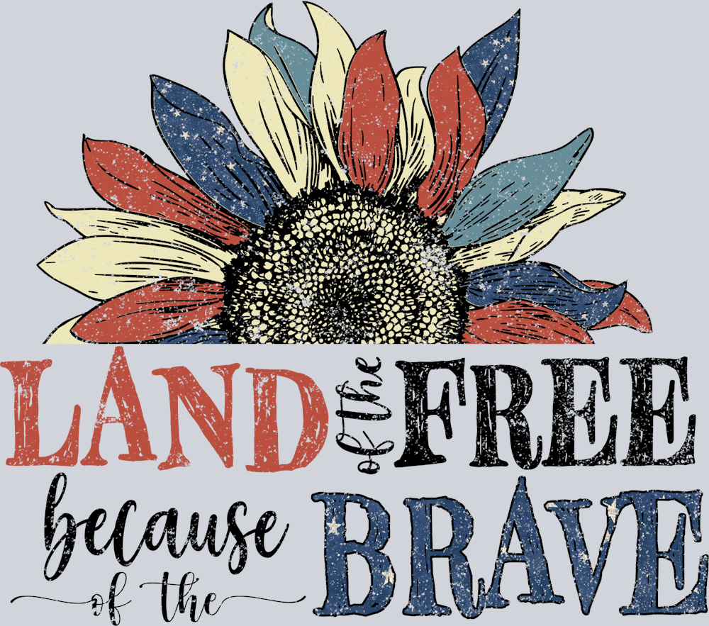 Land Of The Free Because Of The Brave 5 - STK03525 (DTF Transfers)