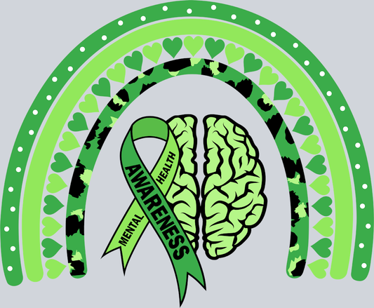 Mental Health Awareness Rainbow - STK04187 (DTF Transfers)