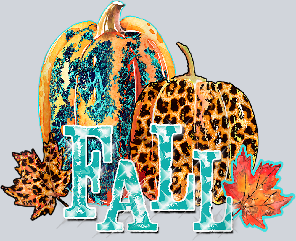 Fall Pumpkins Leopard - STK01913 (DTF Transfers)
