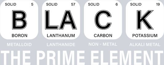 Black The Prime Element 1 - STK00947 (DTF Transfers)