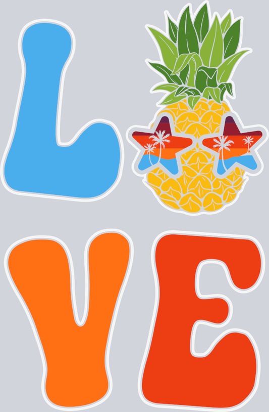 Love Pineapple - STK03785 (DTF Transfers)
