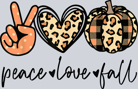 Peace Love Fall 16 - STK04743 (DTF Transfers)