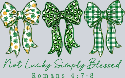 Not Lucky Simply Blessed - STK07760 (DTF Transfers)