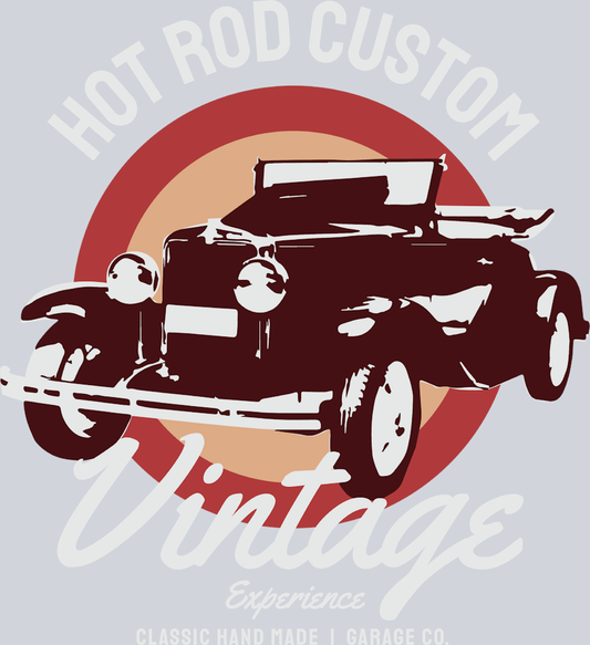 Hot Rod Custom Vintage - STK02814 (DTF Transfers)