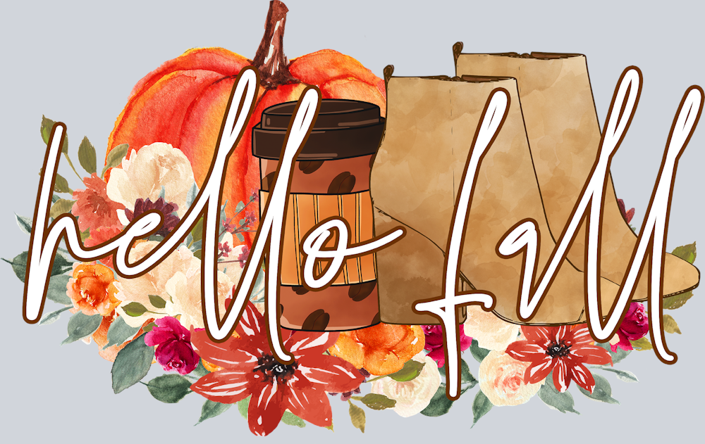 Hello Fall Boots - STK02685 (DTF Transfers)