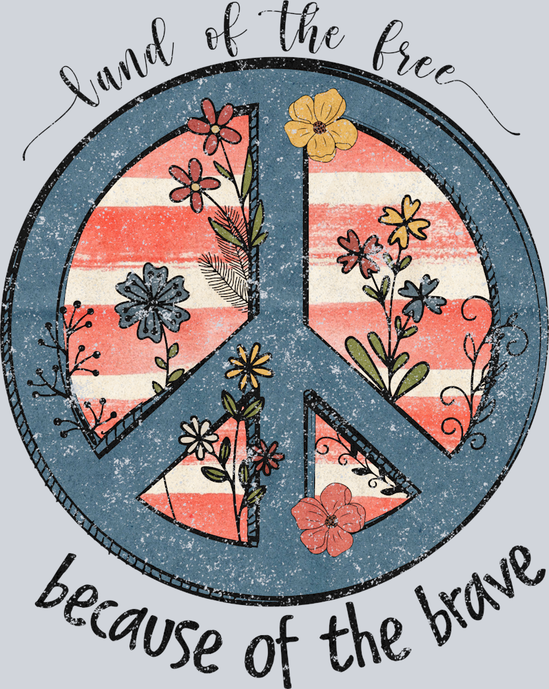 Land Of The Free Because Of The Brave 4 - STK03524 (DTF Transfers)