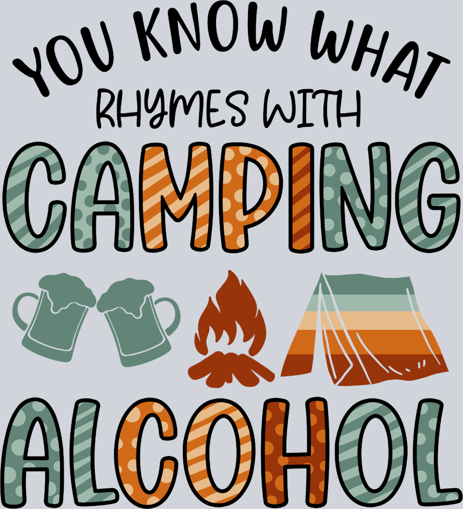 Outdoors Rhymes With Camping - STK04668 (DTF Transfers)
