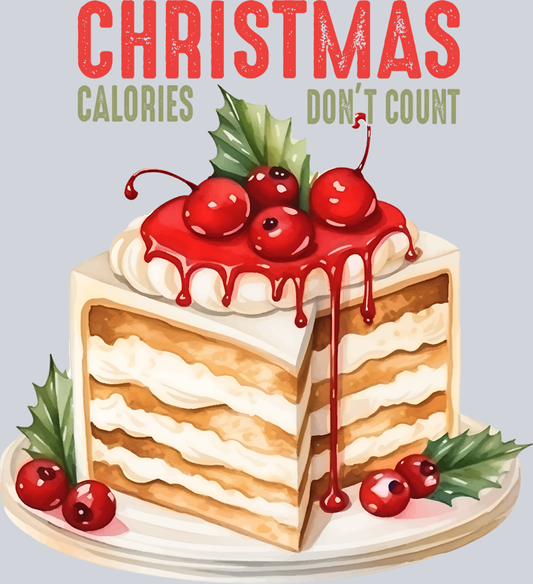 Christmas Calories Don't Count - STK01299 (DTF Transfers)