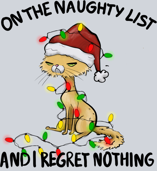 On The Naughty List And I Regret Nothing - STK04593 (DTF Transfers)