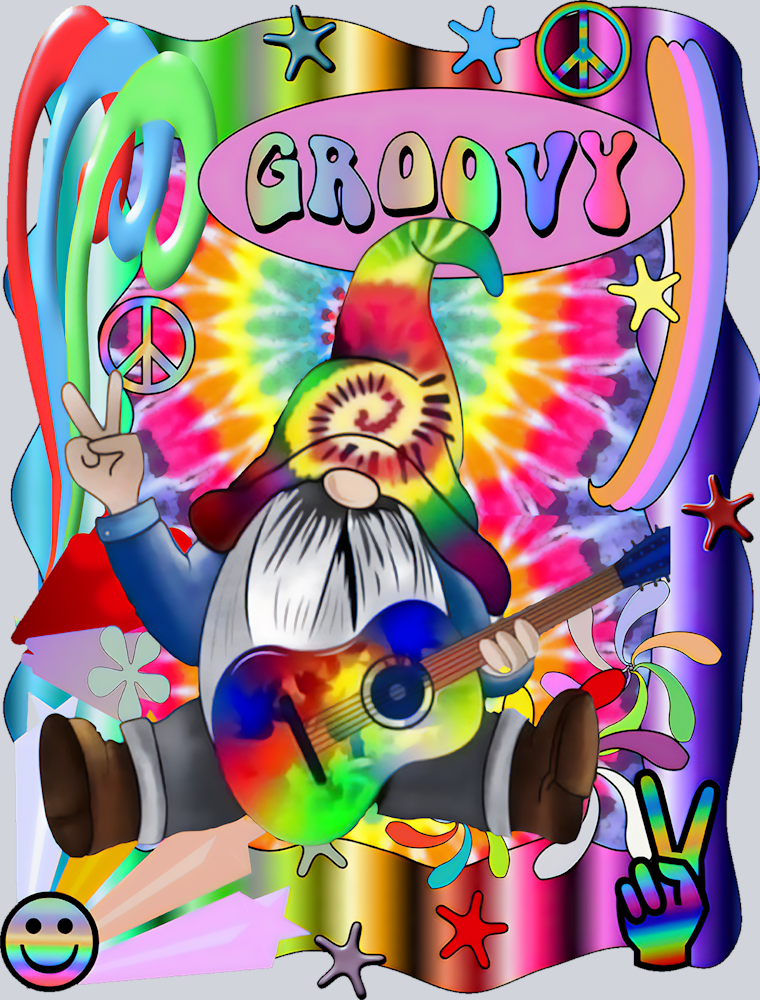 Groovy Gnome - STK02438 (DTF Transfers)